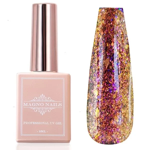 UV Gel - 2206 - Peacock Gel - Rio De Janeiro - Rainbow Flakes